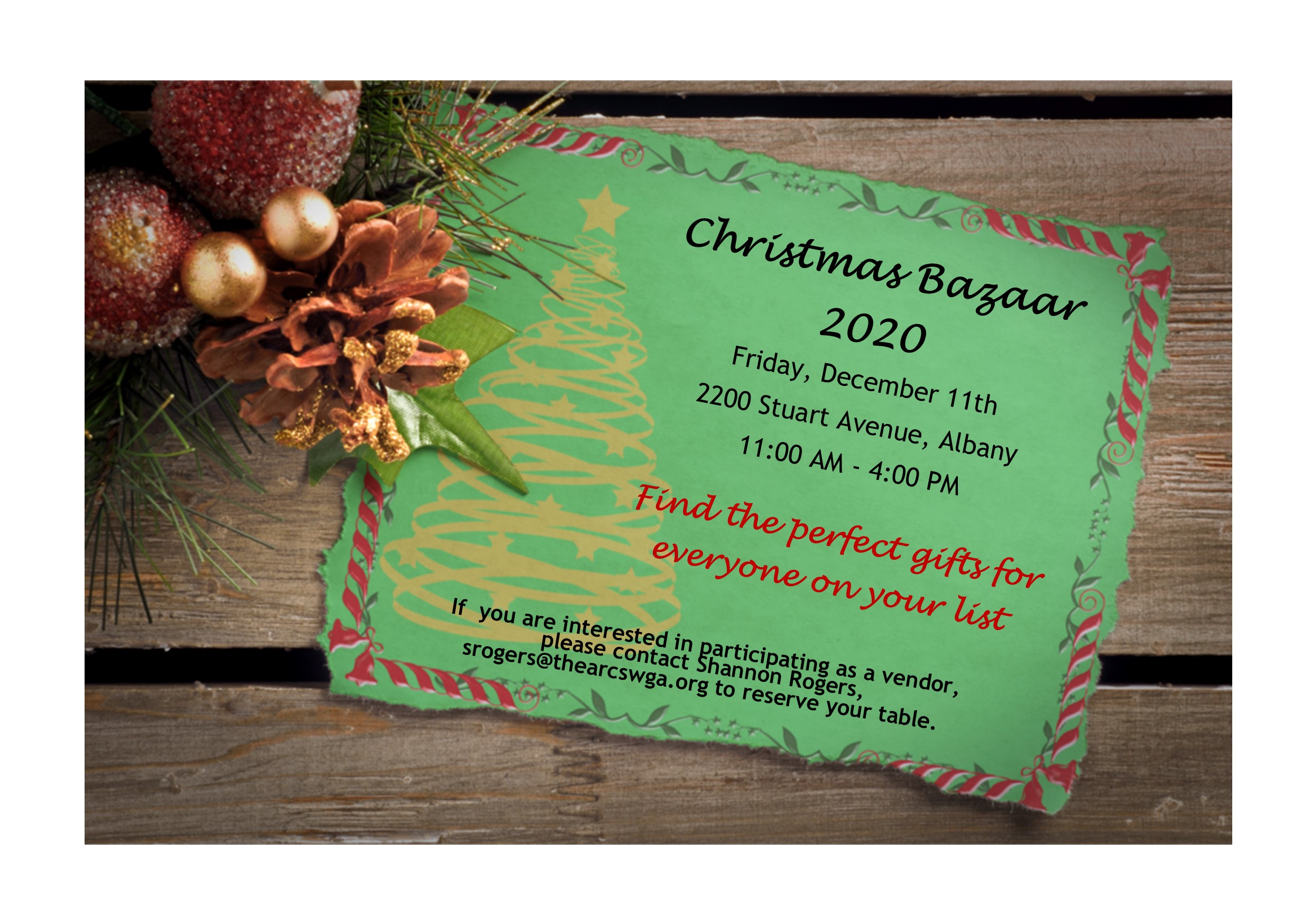 2020 Christmas Bazaar