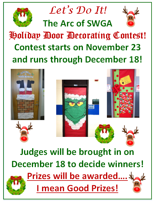 Holiday Door Decorating Contest Judging